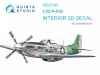 Quinta Studio QD32145 P-51D Mustang 3D-Printed & coloured Interior on decal paper (Zoukei-Mura SWS) 1/32